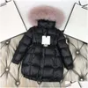 Вниз пальто детская дизайнерская одежда для девочек куртка TN Длинный детский в западном стиле 2021