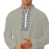 Ethnic Clothing Traditional Muslim For Men Middle East Jubba Thobe Zipper Robes Long Sleeves Dress Arabic Robe