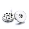 Stud Simple Sier Kaplama 12mm 18mm Snap Button İnci Küpeler Kadınlar Erkek Çekerler Düğme Takı Damlası Teslimat DHTHX