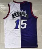 Vince Carter Raptores Maillot de basket-ball Torontos Tracy Mcgrady Maillots Violet Blanc Noir Taille S-XXL