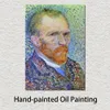 Vincent Van Gogh portret na płótnie 3 1887 ręcznie malowany obraz olejny impresjonistów grafika Home Decor Modern