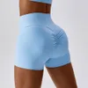 Yoga Outfits CUTIES Seamless Ribbed Yoga Fitness Booty Short Woman High Waist Gym Workout Leggings Sport Slim Biker Short Clothes Leggins 230712