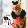 Kostiumy dla kotów Pet Doctoral Hat Dress Costume Puppy Graduation Odzież Kitten Cap Mini Akcesoria Pies