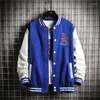 Men's Jackets 2023 Arrival Baseball Casual Loose Top Fashion Coat Rib Sleeve Cotton Embroidery Logo Bomber Jacket