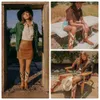 Stivali Brown Wings Stivali da cowboy occidentali per le donne 2023 Vintage Pattern Scarpe da donna Cowgirls Retro Street Dress Boots L230712