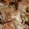 Opakowanie na prezent 100 sztuk/paczka Retro zestaw materiałów zestaw Scrapbooking Deco śmieci dziennik szkolne kreatywne artykuły biurowe naklejki