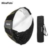 Difusores de Flash Nicefoto 47,2 POLEGADAS/120CM Configuração Rápida Softbox Parabólica Profunda com Montagem Bowens Luz de Flash para Retrato de Casamento Produto R230712