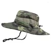 Boinas de verano UPF50, sombreros de sol para mujeres y hombres, gorras de Panamá de camuflaje, malla transpirable para exteriores, sombrero de pesca para senderismo, cubo plegable para hombre