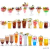 Mugs 90-580ml 1pcs Dessert Cups Reusable Mousses Mini Ice Cream Fruit Juice Beer Cups Tableware Wedding Supplies R230712