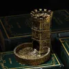 أنشطة الألعاب في الهواء الطلق راتنج راتنج برج Dice Roller Castle Case City Wall Stower for DND Board Game D D RPG Desktop Decoration 230711