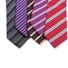 Fliegen 41 Farbe Neuheit 8 cm Herren Krawatte Gestreifte Muster für Mann Bräutigam Hemd Polyester Jacquard Gewebt Ascot Business Party Zubehör