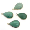 Pendentif Colliers Pierre Naturelle Vert Aventurine 18x30mm Fait DIY Charme Collier Boucles D'oreilles Bijoux De Mode Boutique Accessoires Pour Femmes