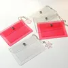 Porte-cartes Porte-monnaie pour femmes Portefeuille Mode Transparent Étanche Pvc Business Purse Men Id Girl Coin Bag