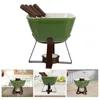 Melkpot Set Kaasfondue Boter Smelten Keramiek Chocolade Smelt Warmerkaars 230711