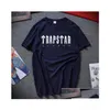 Męskie koszulki koszulki 2022 Trapstar T Shirt projektant mężczyźni kobiety hip-hopowy top T-shirt z nadrukiem letnia moda czarny Sportswea Dh5Al