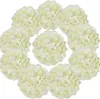 Fleurs séchées 10 PACKS Soie Hortensia Têtes Artificielles Pleines avec Tiges pour Mariage Home Party Shop Baby Shower Decor 230711