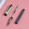 Fountain Pens Morandi Green Artistic Pen For Beginners To Correct Posture Practice Calligraphy Signature With 05mm Hidden Straight Thin Nib