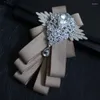 Fliegen Luxus Männer Band Elastische Band Strap Halskette Bräutigam Hochzeit Party Bankett Krawatte Zubehör Chic Strass Bowtie