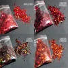 Akrylpulver Vätskor 1KG1000g Holografiska nagelhexagonglitter Pulverblandning Chunky Bulk Paljetter DIY Symphony Nail Art Polish Flakes Dekorationer# 230711