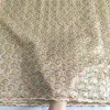 5 Yards French Net Lace Material African Organza Tulle Fabric Wth Sequins Sequence Swiss Voile Laces Fabrics For Aso Ebi351a