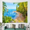 Arazzi XIANYUNHE Vista sul mare Albero Appeso a parete Arazzo Art Déco Coperta Tenda appesa a casa Camera da letto Decorazione del soggiorno