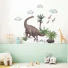 Other Decorative Stickers Cartoon Dinosaur Park Wall Sticker For Kids Room Decoration Mural Decor Vinyl Decals For Home Decor Wall Decor x0712