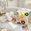 Pillow Case Floral Cushion Cover 45x45cm Chic Daisy Dandelion Embroidery Home Decoration Pillow Cover for Sofa Bed Chair Living Room 230712