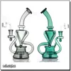 Bong narghilè Dab Rig Cera Bong ad acqua Heady Klein Recycler Bong banger al quarzo gorgogliatore ciclone bicchiere in vetro DabRigs