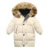 Jackets 2023 kids Winter Jacket For Girls Bright iridescent Thicken Coat Hooded Velour Outwear 12y 230711