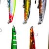 11PcsSet 95mm 95g 6 Haken Minnow Angeln Locken Kunststoff Bassbait Haken Künstliche Bass Crankbait Tackle1140989