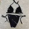 Frankreich Paris Frauen Strand Schwarz Zweiteiliger Badeanzug Designer Bademode Bikini Damen Bademode Badeanzug Sexy Sommer Damen Bikinis