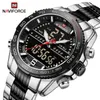 Naviforce Men's Watch Top Brand Leisure Clock Display Display Lead Leginous Sport Wristwatch Man Reloj Feminino