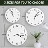 Wall Clocks Watercolor Sunflowers And Flowers Clock Large Modern Kitchen Dinning Round Bedroom Silent Hanging Watch