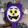 صور حقيقية عالية الجودة Deluxe Purple Clock Mascot Costume Carnival Carnival Come Costume Factory Direct Shippin2477