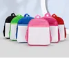 Sublimation Blank School Bag Backpack Shoulder Bag Kindergarten Kids Book Packs Thermal Transfer Heat Print Student Backpack Bags Print Photo DIY Totes Gifts