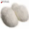 Pantoufles De Luxe Fausse Fourrure Pantoufles Furry Chaussures Femmes Raton Laveur Fourrure De Renard Diapositives Plat En Peluche Fuzzy Flip Flop Hiver Chaud Fluffy Pantoufle Femme T230712