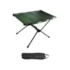 Camp Furniture Folding Camping Table With Hole For Hanging Outdoor Foldable Desk Travel Backyard Fishing Hiking BBQ