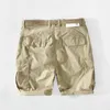 Shorts pour hommes T119 été classique couleur unie Cargo pour hommes Style militaire plusieurs poches extérieur haute qualité coton mâle pantalon