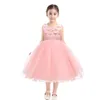 Flower Girls Dress Lace Tulle Sleeveless Party Wedding Dress Formal Kids Clothing