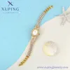 watch-35 xuping bijoux Personnalisé Royal Élégant Luxe Dubaï 24K Plaqué Or Full Diamond Montre Femme