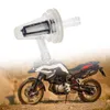 Motorcykel rätvinkligt inline bränslefilter 1/4" 6mm slangledningar Universal Motorcykel Oljefilter Transparent Motorcykeltillbehör