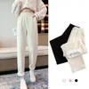 Women's Leggings Plus Velvet Pants Winter Women 2024 Thicken Wide Leg Korean Casual Female Legging