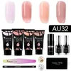 Gel pour ongles 30g VENALISA Gel acrylique Kit VIP Couleur camouflage clair Cristal Poly Gel pour ongles Construction rapide UV LED Gel Slice Brush Nail Form 230711