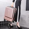 Suitcases Multifunctional Suitcase 20/24 Inch Business Travel Luggage Front Opening Computer Password Bag Carry On Boarding