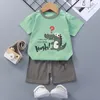 Ensembles de vêtements Vêtements d'été pour enfants Bébé Garçon T-ShirtPant 2PcsSet Enfants Cartoon Costume À Manches Courtes Toddle Girl Vêtements Costume Bébé Outfit Set 230711