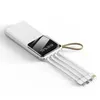 Power Bank 20000mAh Portable Digital Display External Battery Pack Built in Cables Charger Powerbank for Xiaomi iphone L230712