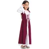 Girl's Dresses Halloween Kids Girls Medieval Renaissance Cosplay Costume Long Flare Sleeve Queen Gown Dress for Carnival Party Vampire Dress UpHKD230712