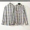 Casual overhemden voor heren Sell Plaid VUJADE Kenijima For Men Women Destroy Shirt Blouse met flanellen zak