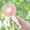 Elektriska fläktar Portable Mini Fans Handheld USB uppladdningsbar fläkt Desktop Cooler Outdoor Silent Pocket Cooling Fans Air Conditioner Small Fan