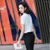 Women's Blouses Elegant Yellow Shirts For Women Short Sleeve Business Work Wear Summer Office Ladies Blouse Shirt Female Tops Clothes